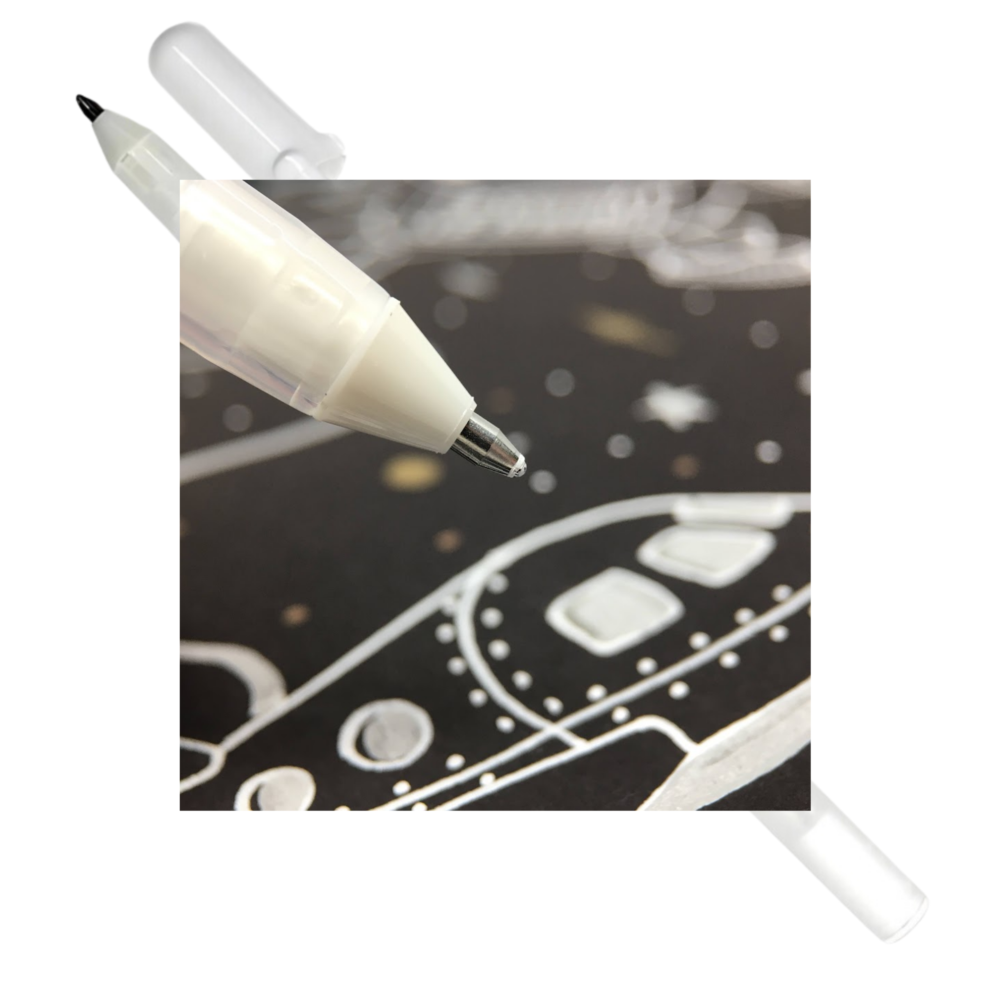 Pluma Gel Blanco Gelly Roll Sakura