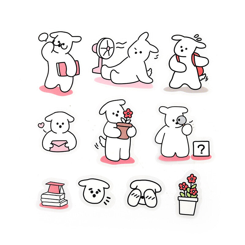 BMG Stickers Color Clear Seal Puppy Putty