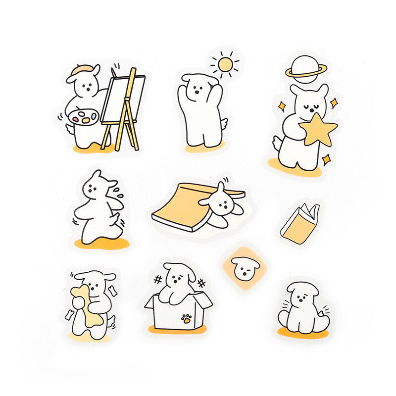 BMG Stickers Color Clear Seal Puppy Putty