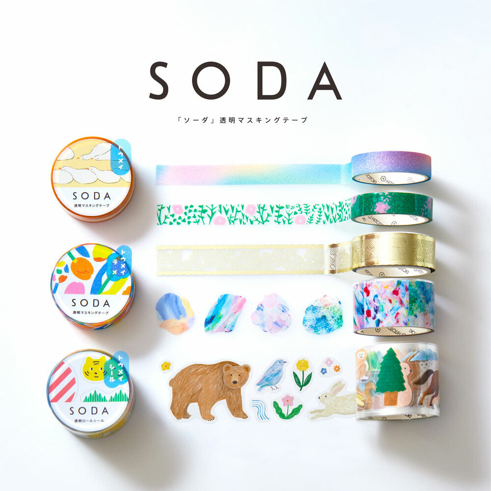 SODA Washi Tape Pin badge