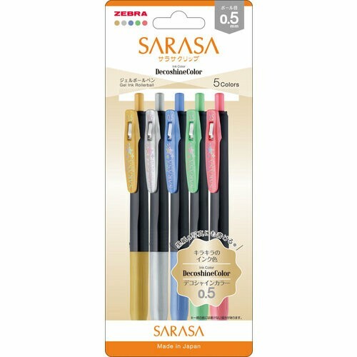 Gel Pen ZEBRA Sarasa Ballpoint Pen Deco Shine