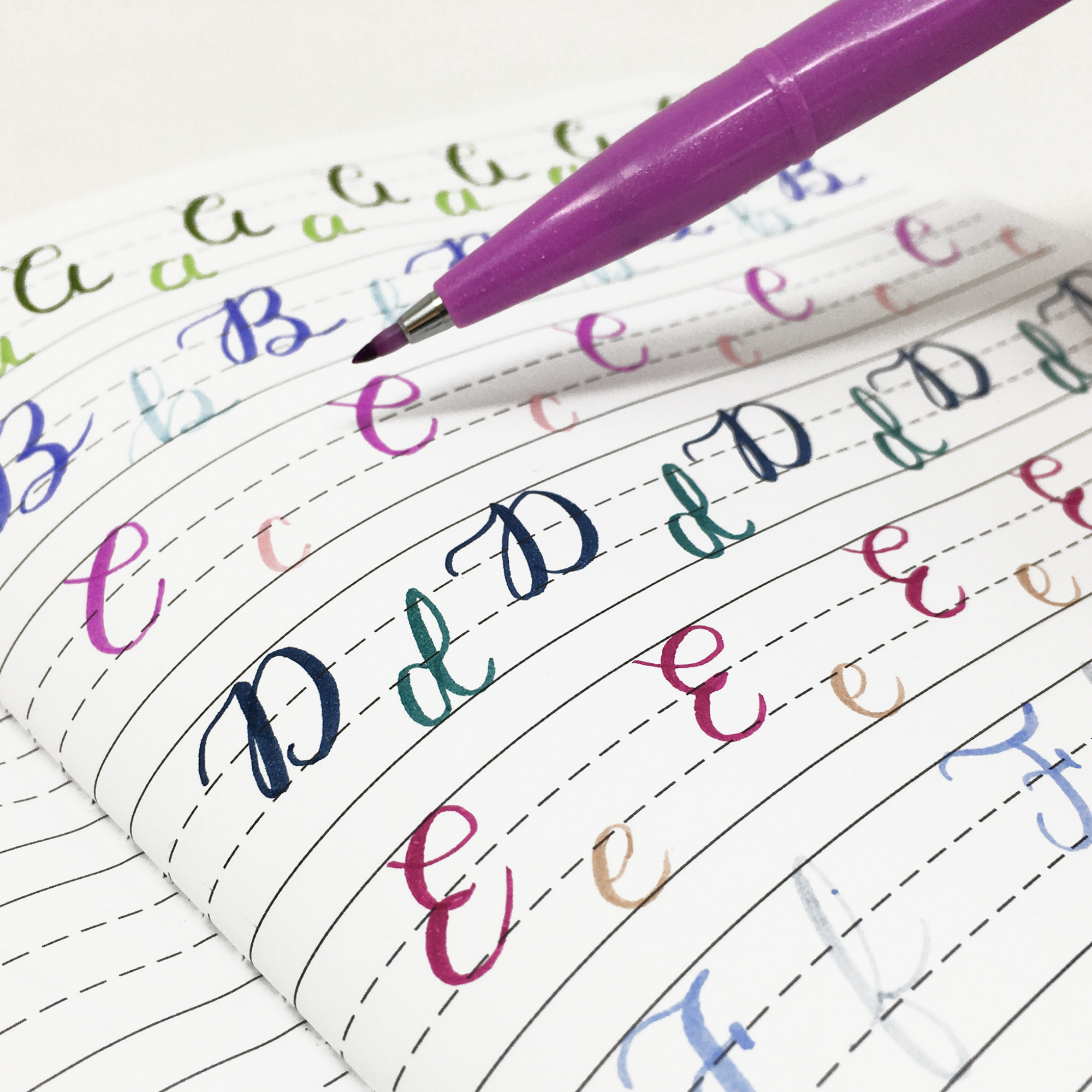 Libreta Morada Lettering Caligrafía
