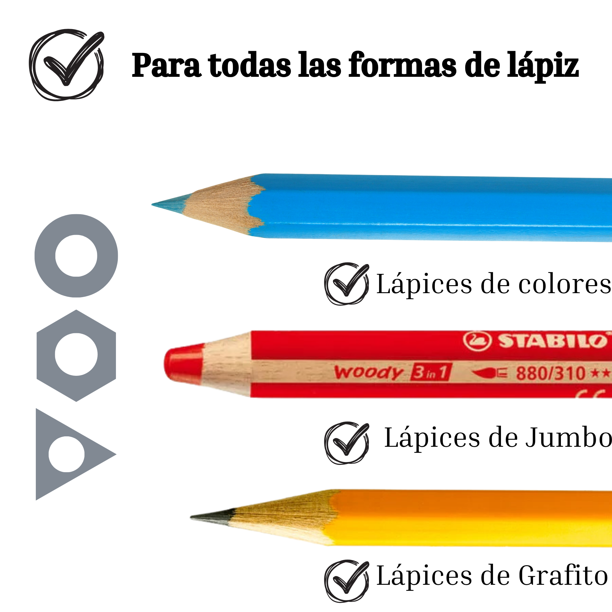Faber Castell Sacapuntas Triangular 3 espacios