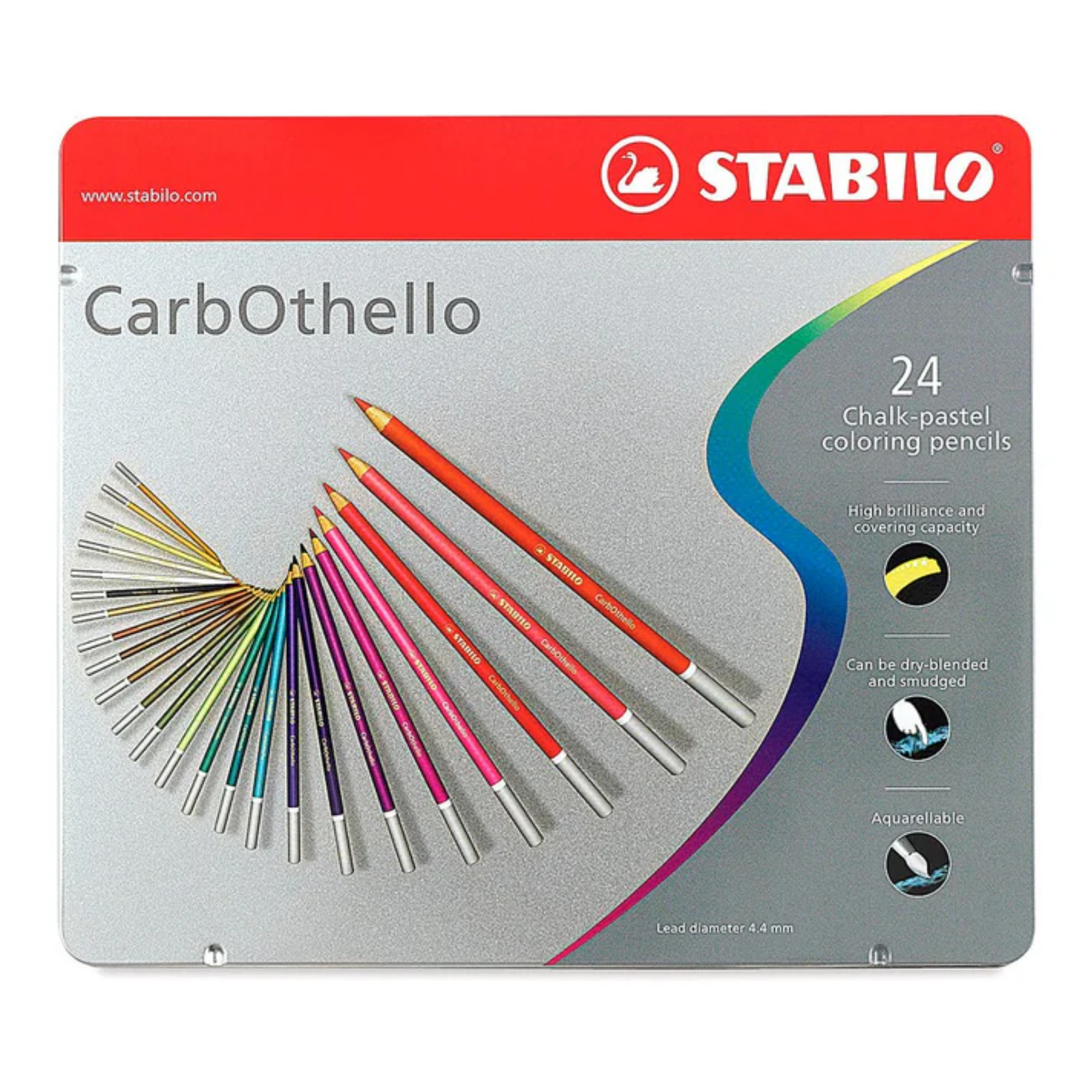 Stabilo Carbothello Caja Metálica 24 Chalk-Pastel