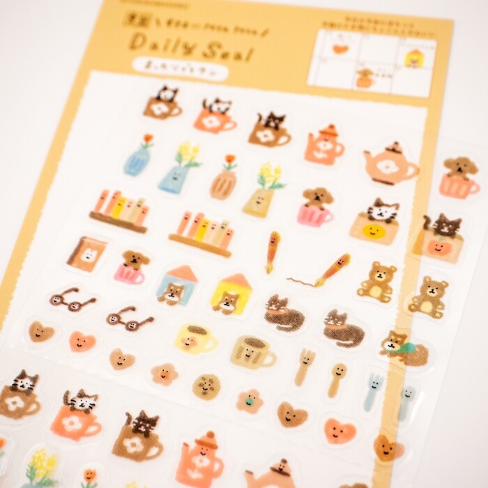 Stickers Daily Seal Muttari Brown