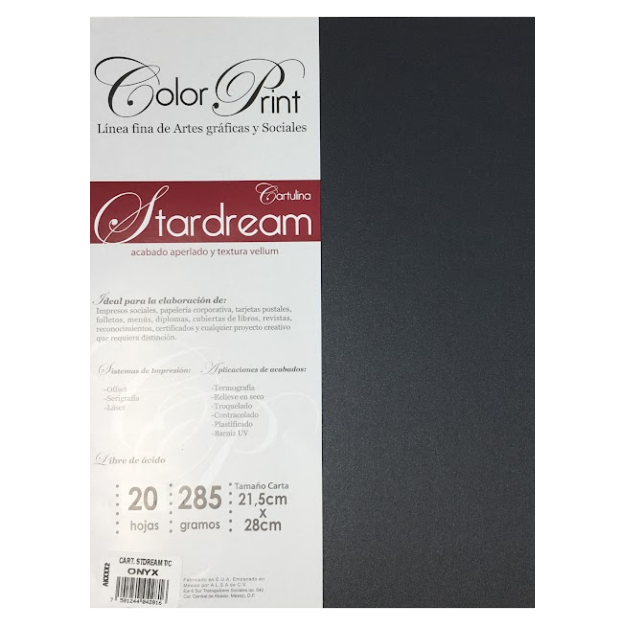 Stardream Paquete 20 hojas negras Color Print