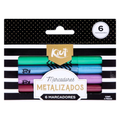 Kiut Marcadores Metalizados 6pzas