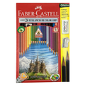 Faber Castell Eco Lápices Color Grip 24 con Goma y Sacapuntas