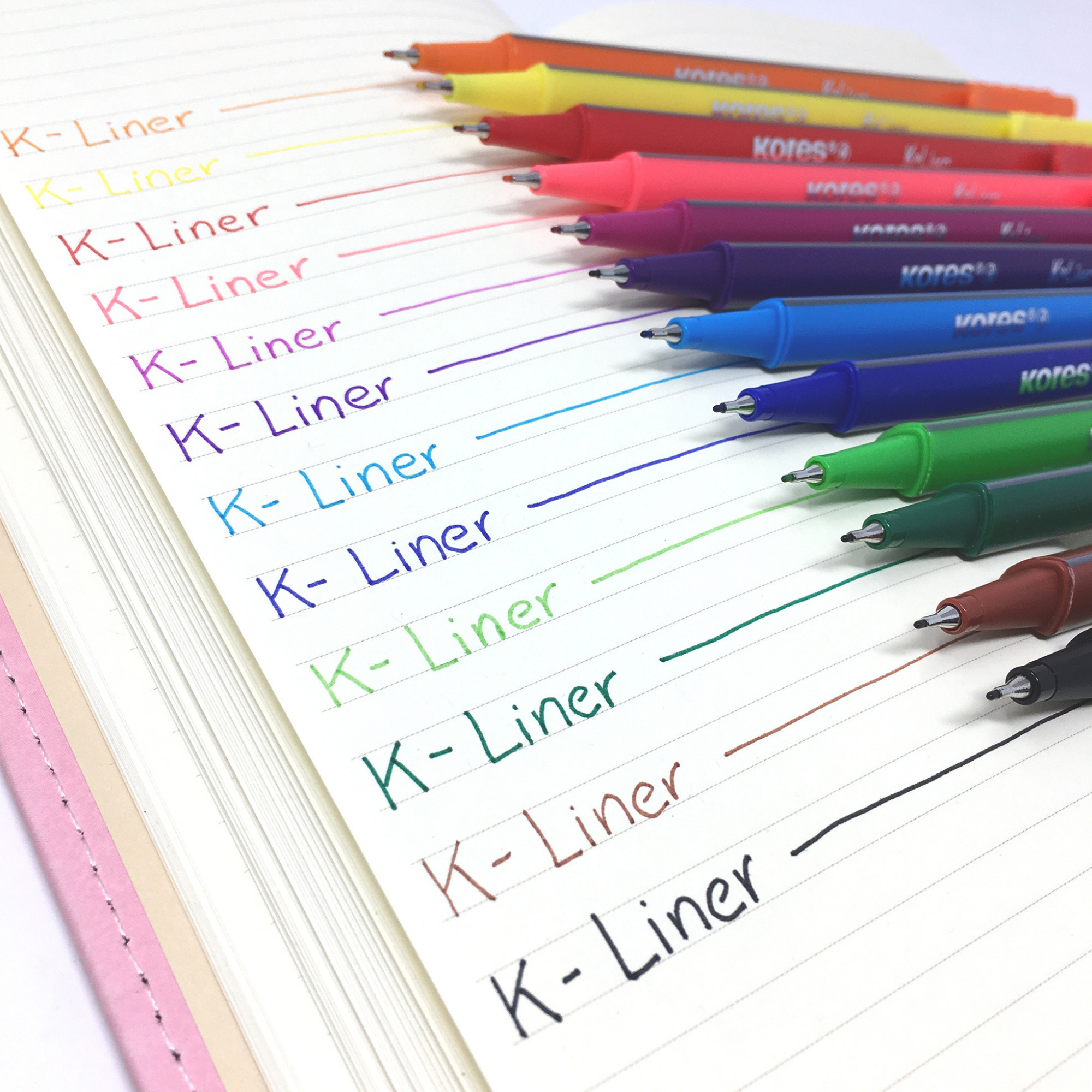 Kores K-Liner 12 marcadores Punta fina 0.4mm